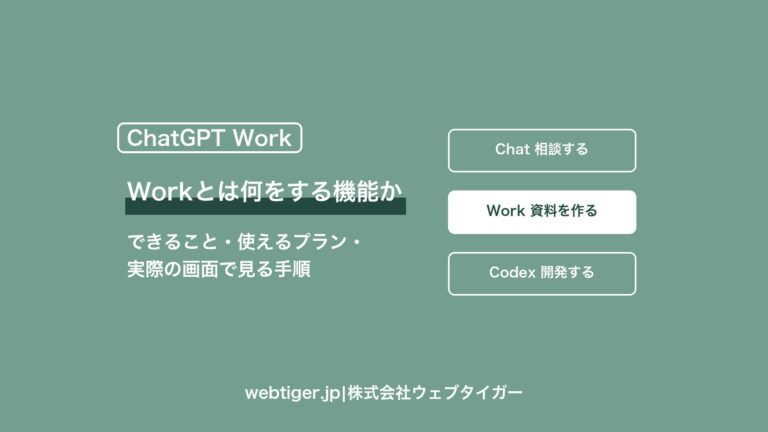 ChatGPT Workとは?できることと使い方